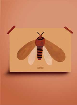 Poster Moth - Aniek Bartels x Play at Slaep