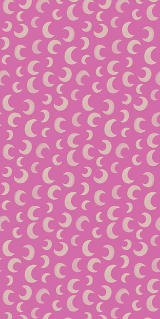 Wallpaper Moon Pink POP - Aniek Bartels