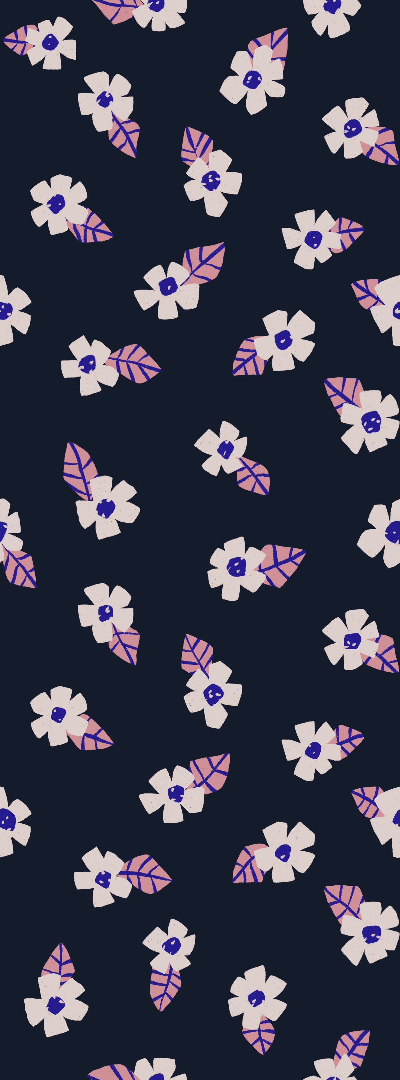 Behang Naturelnoord Poppy Flowers - Dark