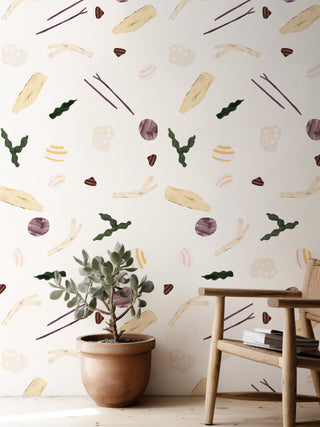 Wallpaper Sea and Shells Cream - Lotte Dirks